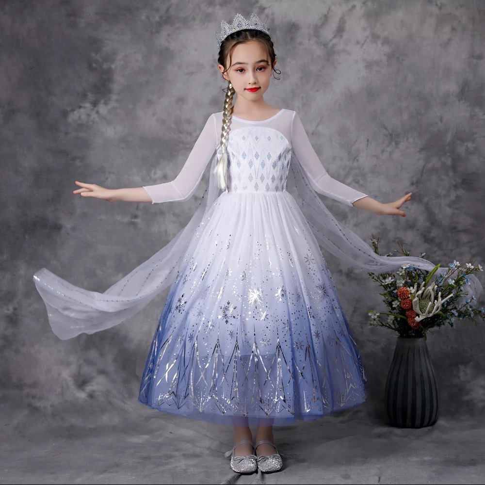 Luxury Frozen Elsa Sparkly Costume Dress 5018 - Picture 3 of 8